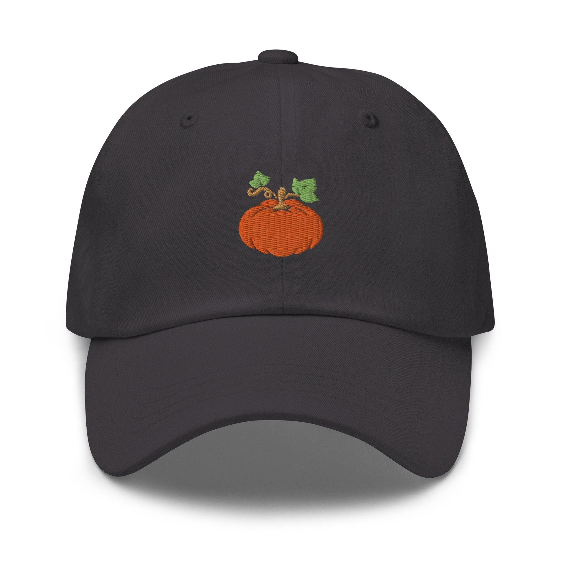 Pumpkin Hat - Autumn, Halloween, Fall, Thanksgiving Gear - 100% Embroidered Cotton Dad Hat - Multiple Colours - Evilwater Originals