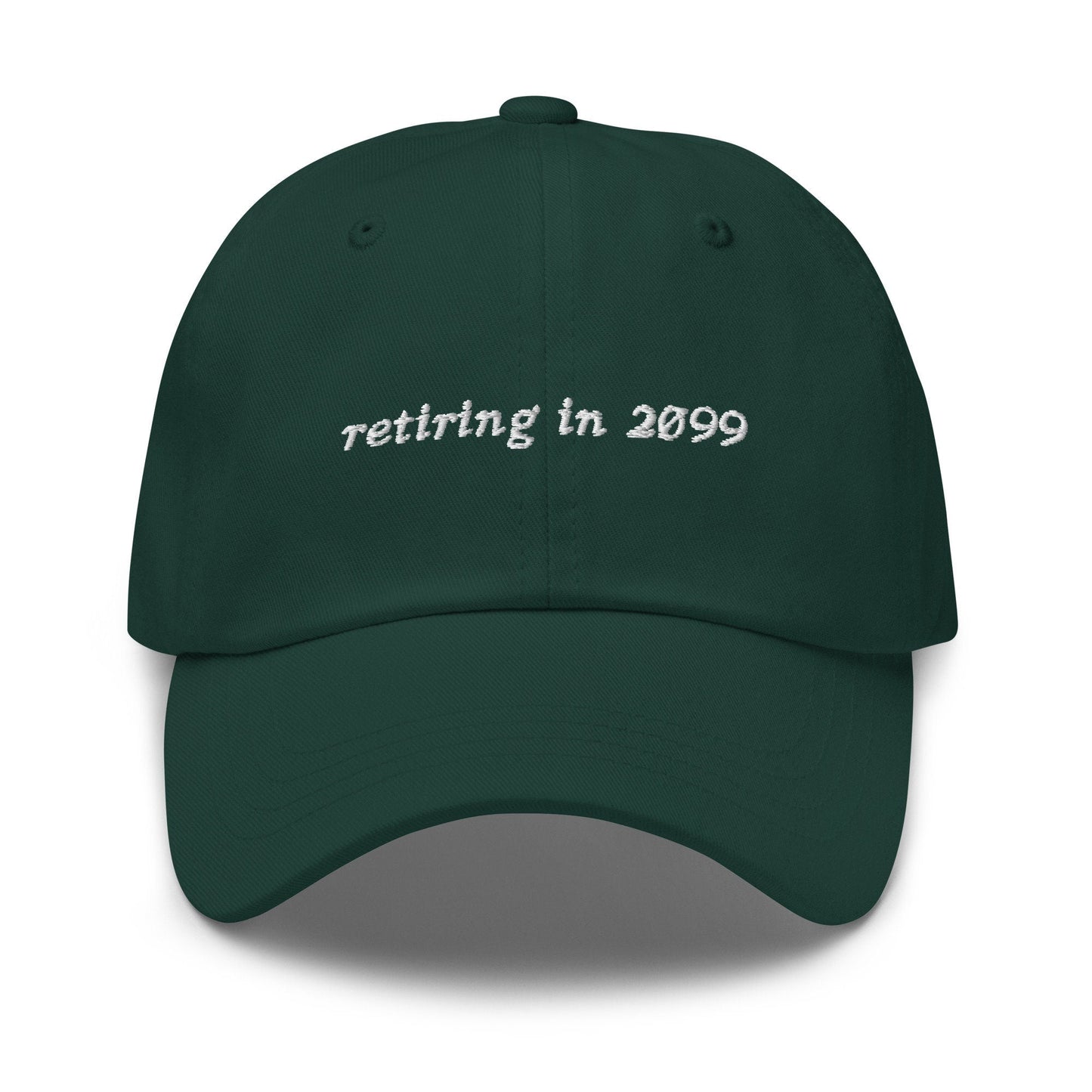 Retirement Hat - Funny Hat for the Economically Challenged Generation - Recession - Inflation - Cotton Embroidered Baseball Cap - Evilwater Originals