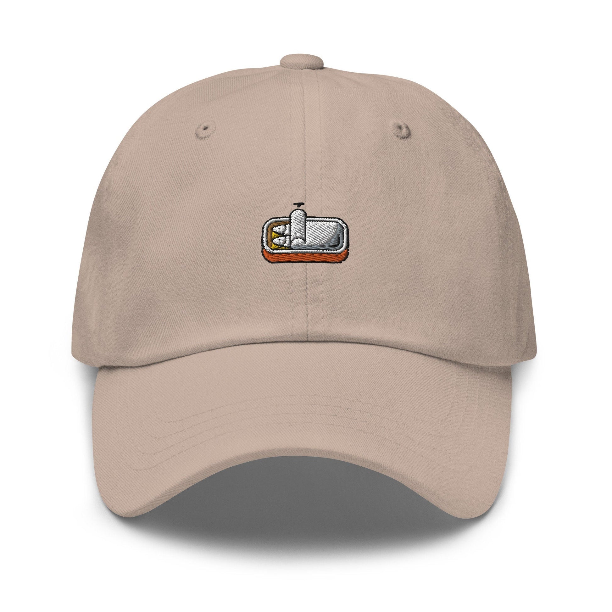 Sardine Dad Hat - Canned Fish Moment - Anchovy Fans - Seafood Lovers - Cotton Embroidered Cap - Multiple Colors - Evilwater Originals