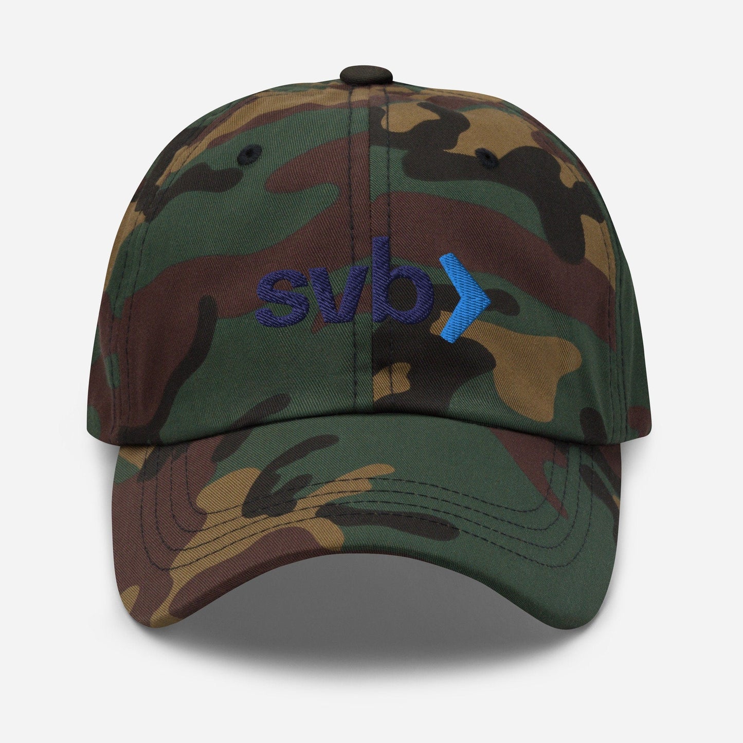 Silicon Valley Bank - Dad Hat - SVB Risk Management - Minimalist Embroidered Cotton Hat - Evilwater Originals