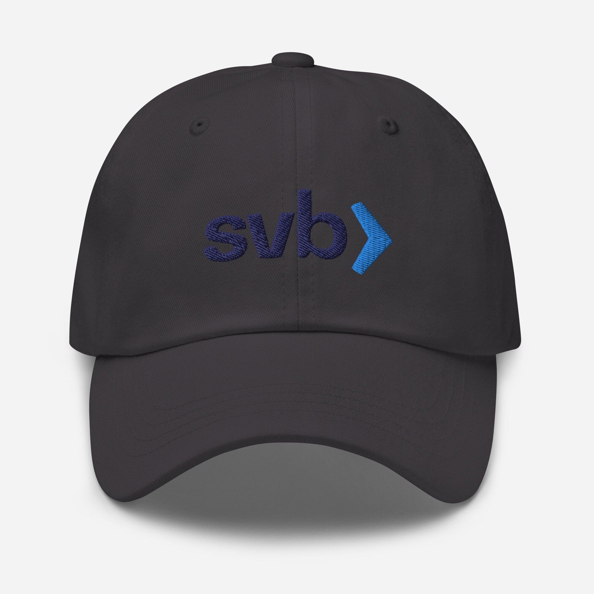 Silicon Valley Bank - Dad Hat - SVB Risk Management - Minimalist Embroidered Cotton Hat - Evilwater Originals