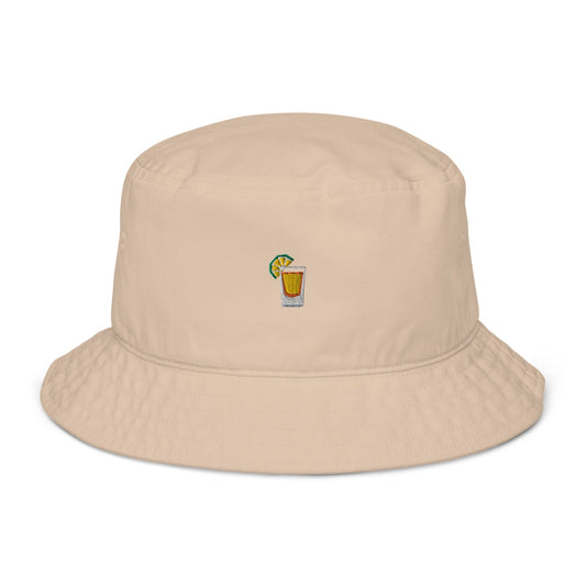 Tequila Shot Bucket Hat - Embroidered 100% Organic Cotton - Evilwater Originals