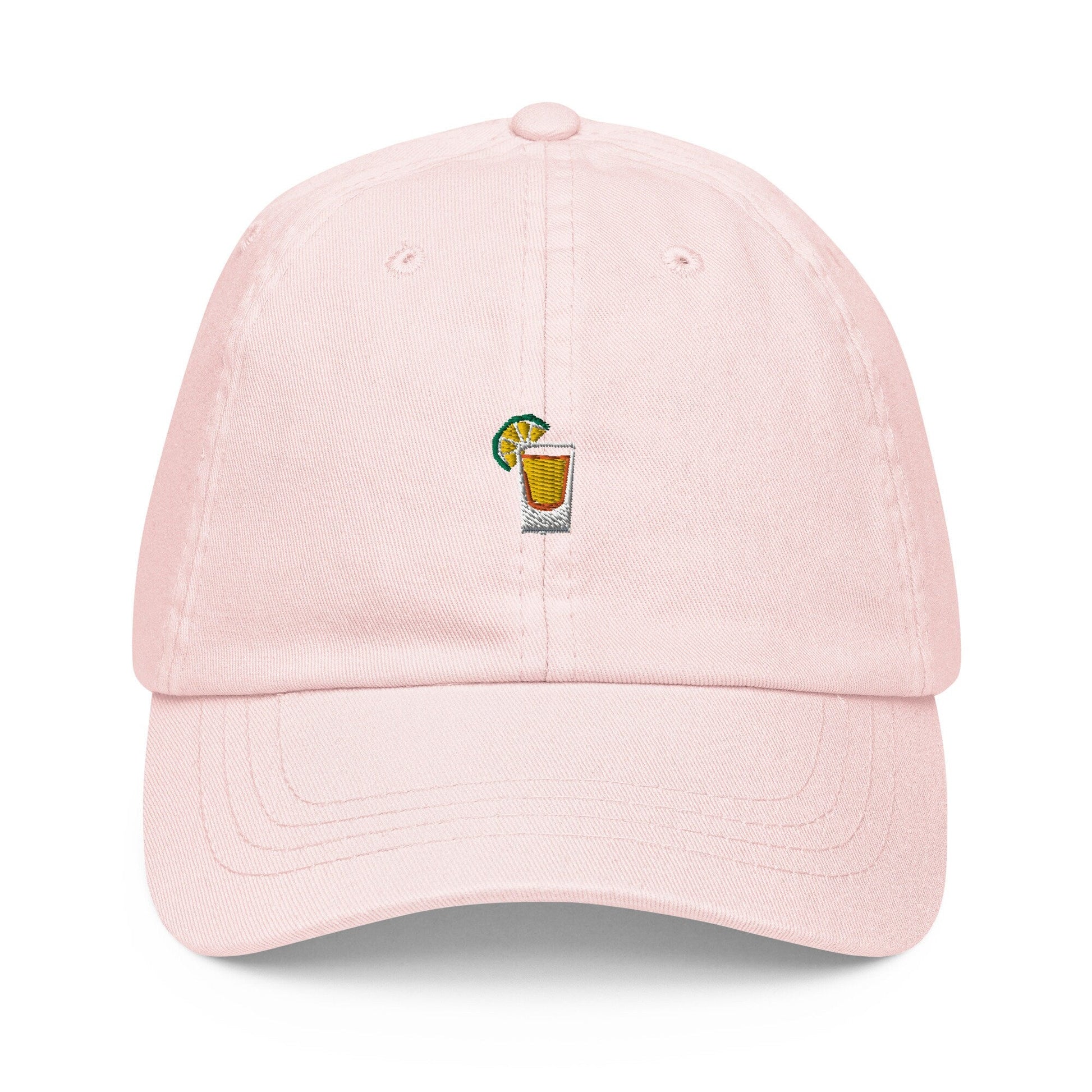 Tequila Shot Dad Hat - Gift for Mexican Spirit Lovers and Party Goers - Pastel Cotton Embroidered Cap - Evilwater Originals