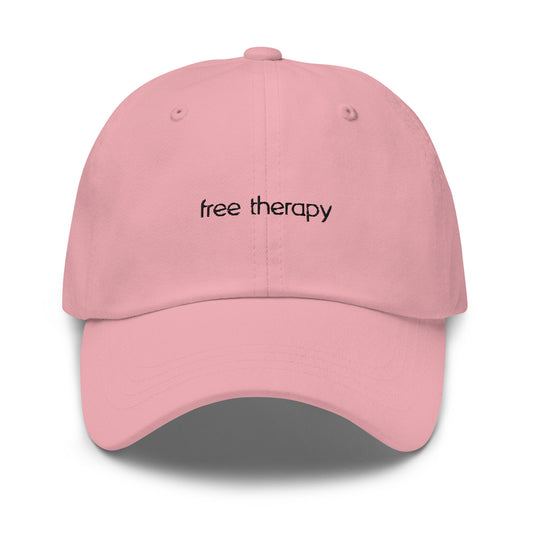 Therapy Hat - Minimalist Embroidered Cotton Cap - Evilwater Originals