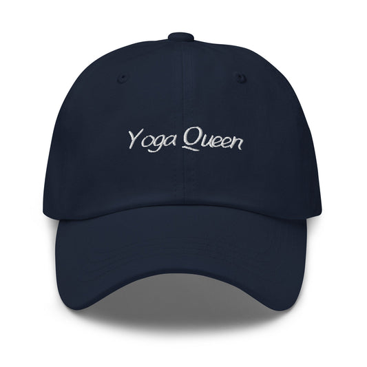 Yoga Queen Hat - Fitness, meditation & Mindfulness Gift - Minimalist Cotton Embroidered Cap - Evilwater Originals