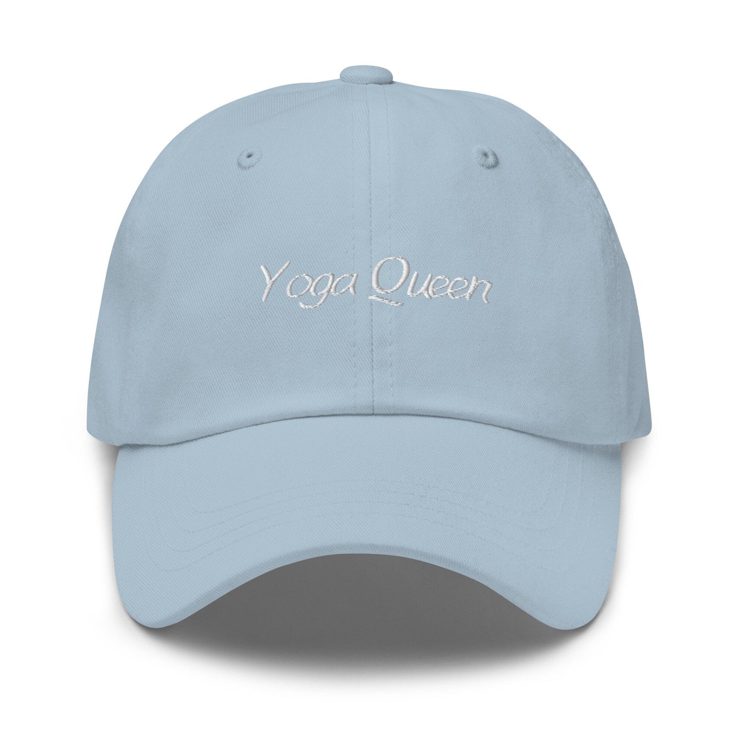 Yoga Queen Hat - Fitness, meditation & Mindfulness Gift - Minimalist Cotton Embroidered Cap - Evilwater Originals